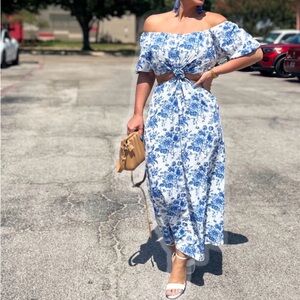 Floral Off-Shoulder Dress
